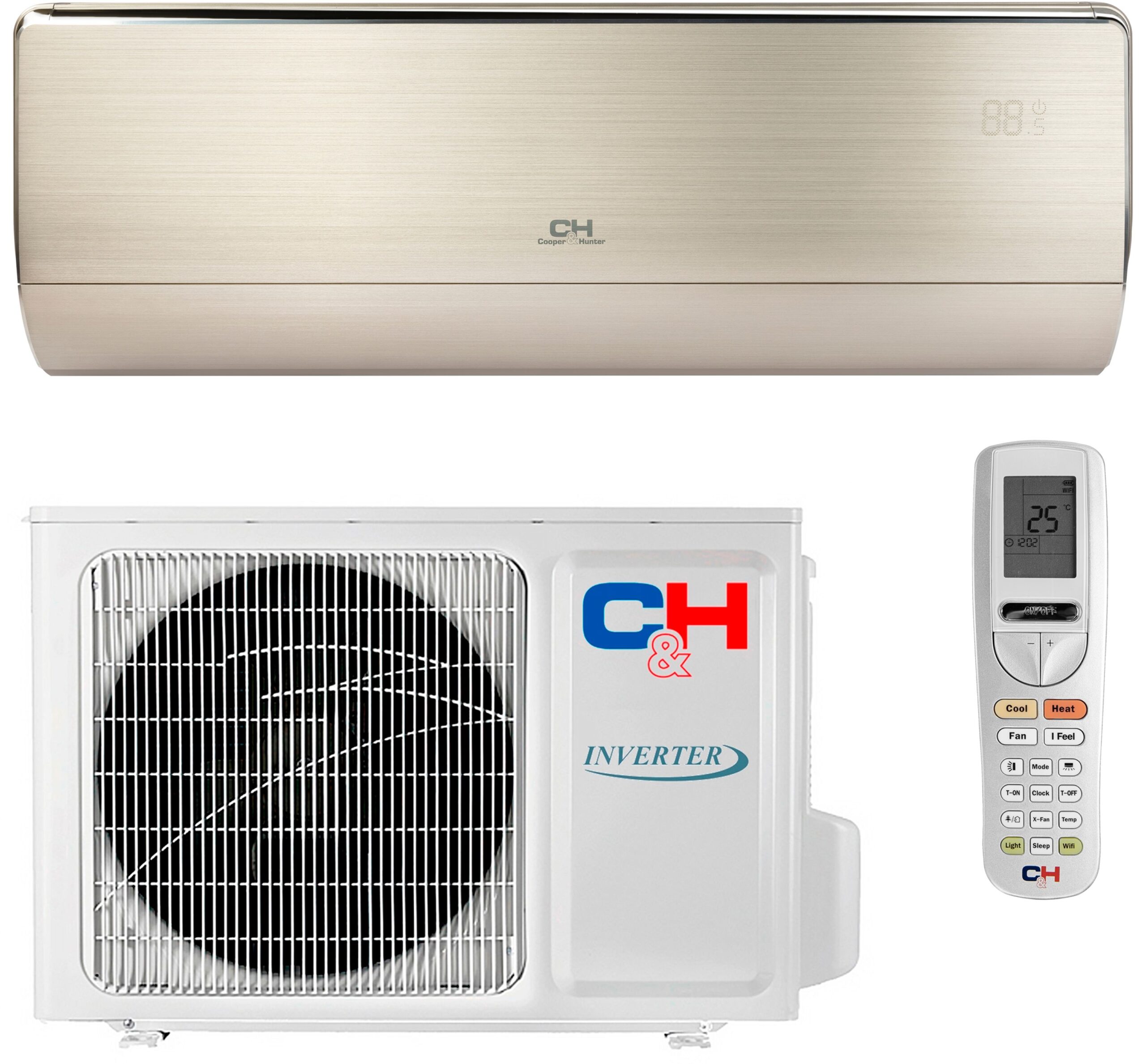 Кондиціонер спліт-система Cooper&Hunter Vip Inverter-NG CH-S18FTXHV-B-NG