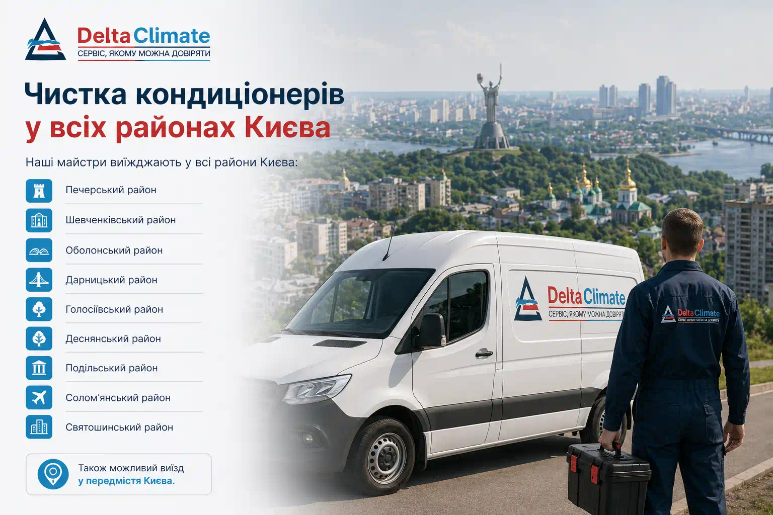 Терміновий виклик майстра з обслуговування кондиціонера Київ Оболонь
