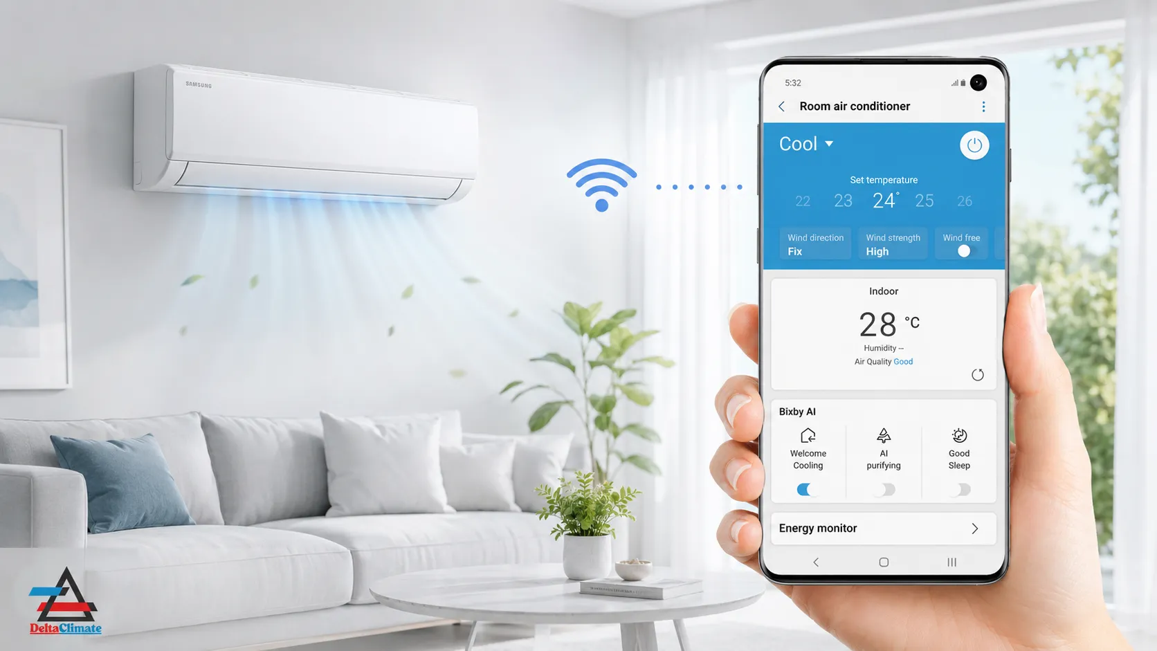Керування кондиціонером Samsung AR40H через застосунок Samsung SmartThings